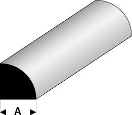 KWART ROND MASS. 6,0MM 1M