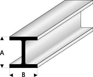 H-PROFIEL 10,0X10,0MM 1M