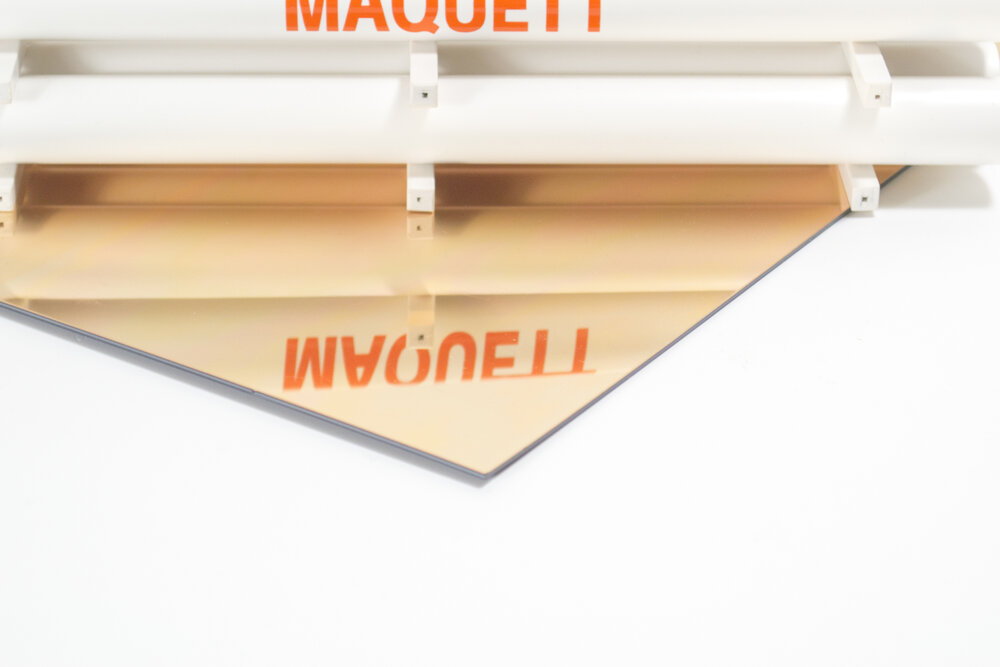 PLAAT SPIEGEL GOUD 1,5MM