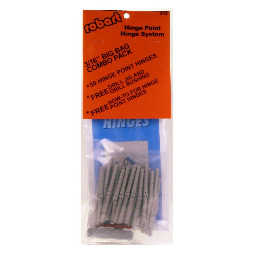 3/16″ Hinge Combo, 50 Pieces & Drill Jig