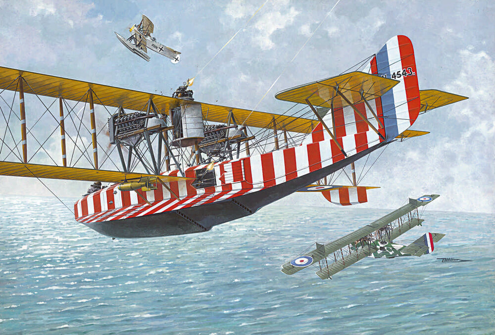 Felixstowe F.2A w/upper wing gunner position