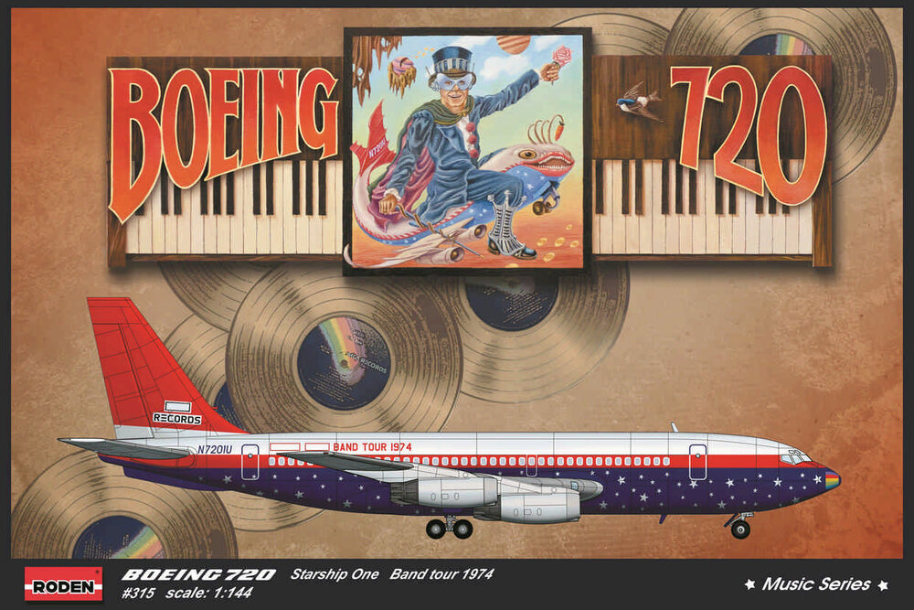 Boeing 720 Elton John 1974