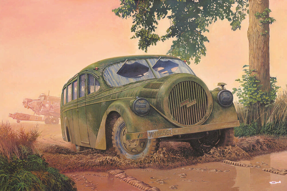Opel blitzbus Ludewig Aero WWII service