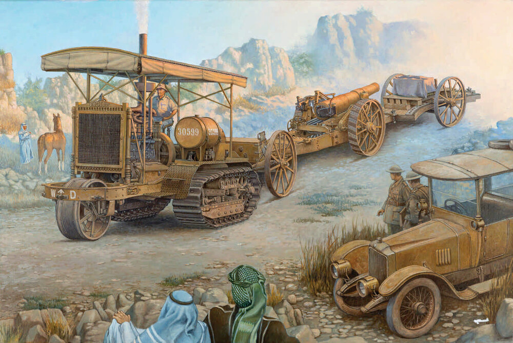 Holt 75 Artillery tractorw/BL 8-inch Howitzer