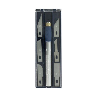 Soft Grip Craft Knife no.2 set with 6 Blades