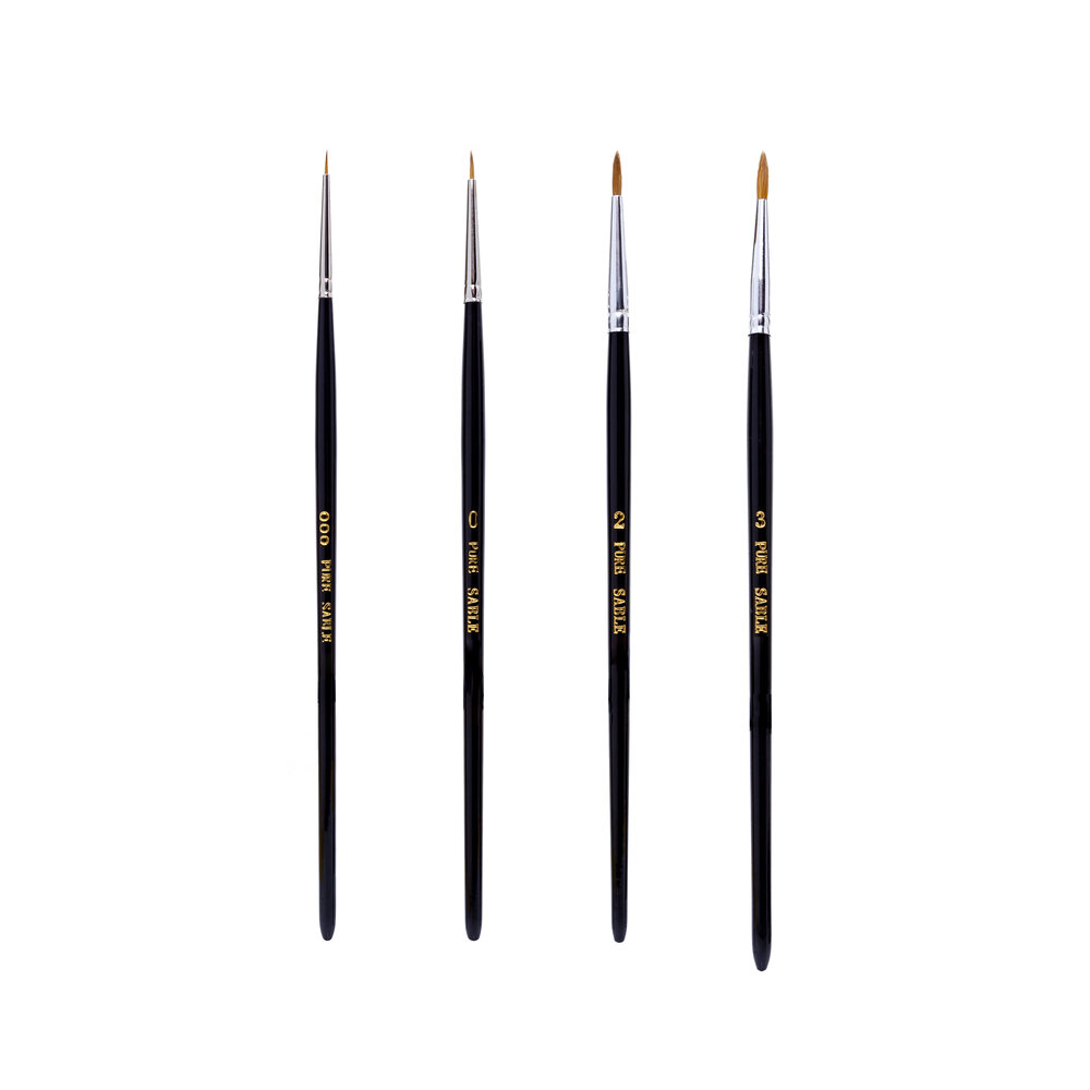 Fine Sable Brushes, 000,0,2,3 (4)