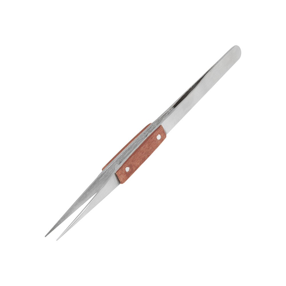 Straight Tweezer w/Heat resistant grip