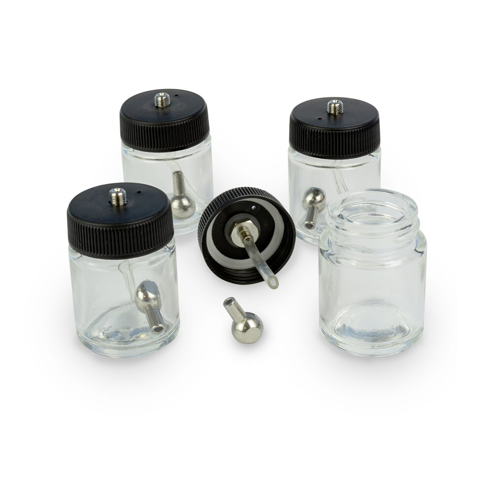 4 Glass Jars Assembly