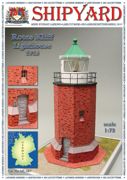 Nr 87 Rotes Kliff Lighthouse scale 1:72