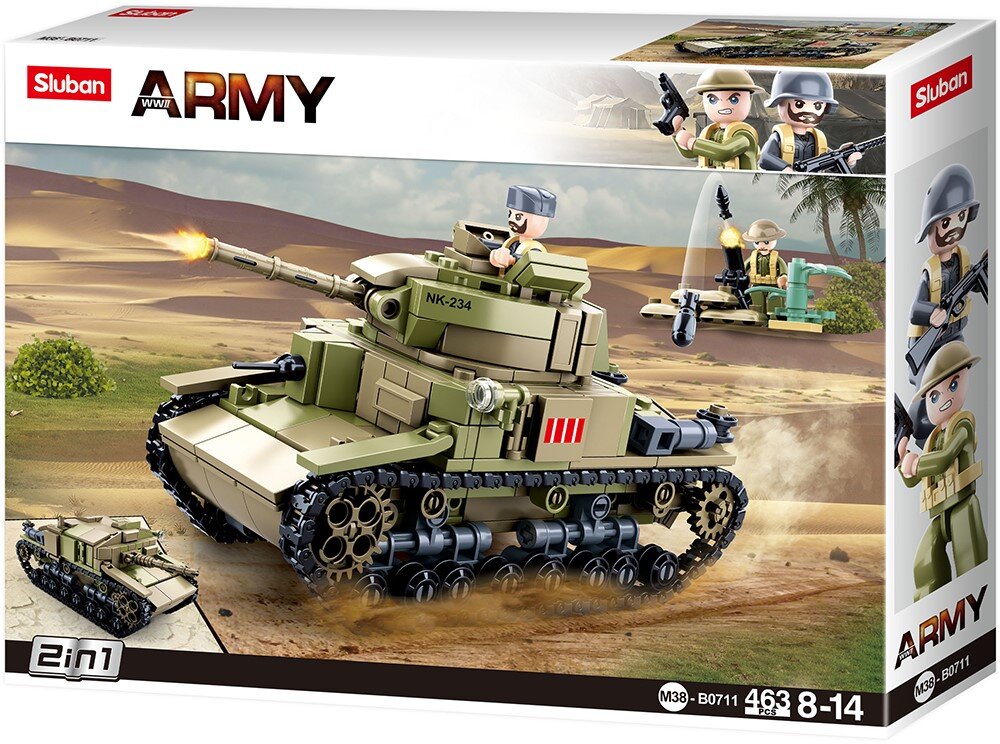 Sluban - Middel grote Italiaanse Tank 2in1