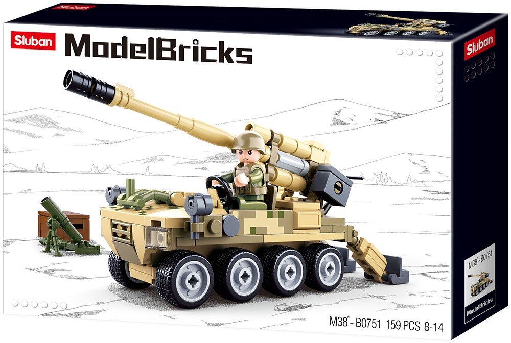 Sluban - 8x8 Mobiel Kanon