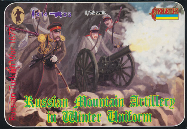 113 Russian Mountain Artillery in Winter Uniform 1877