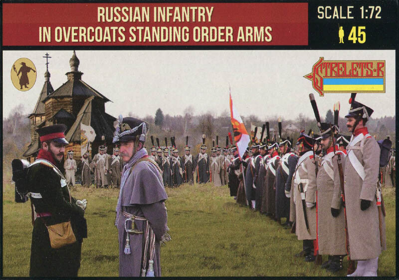 219 Russian Infantry in Overcoats Standing Order Arms