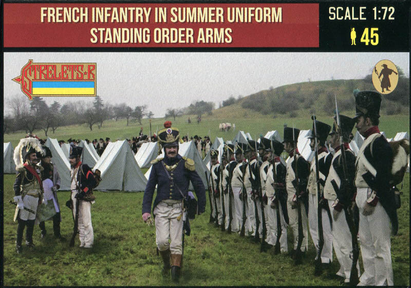 222 French Infantry in Summer Uniform Standing Order Arms