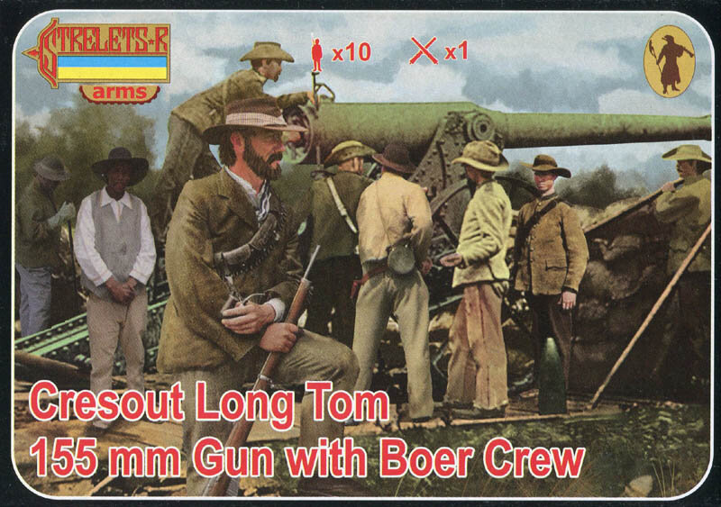 A014 Cresout Long Tom 155mm Gun+Boer Crew