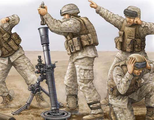 USMC M252 MORTAR CREW1:35