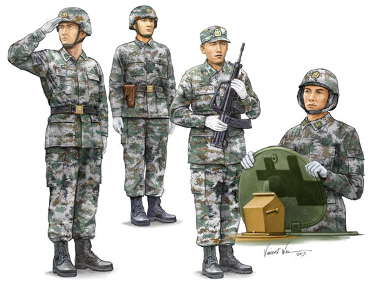 PLA TANK CREW 1:35