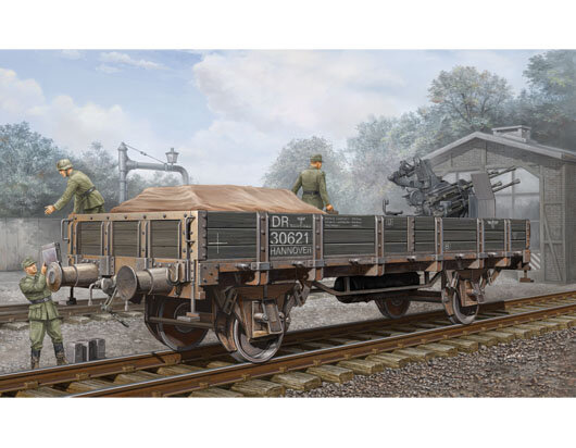 RAILWAY FLATBED CAR 1:35