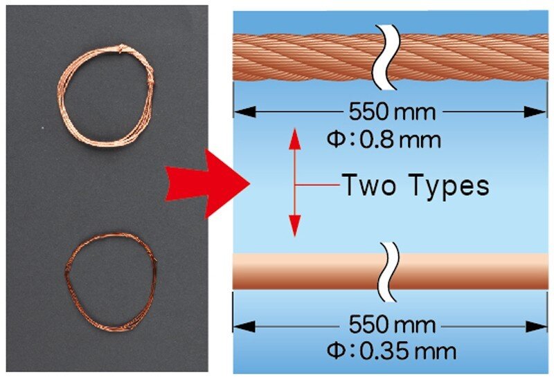55CM BRASS WIRE SET