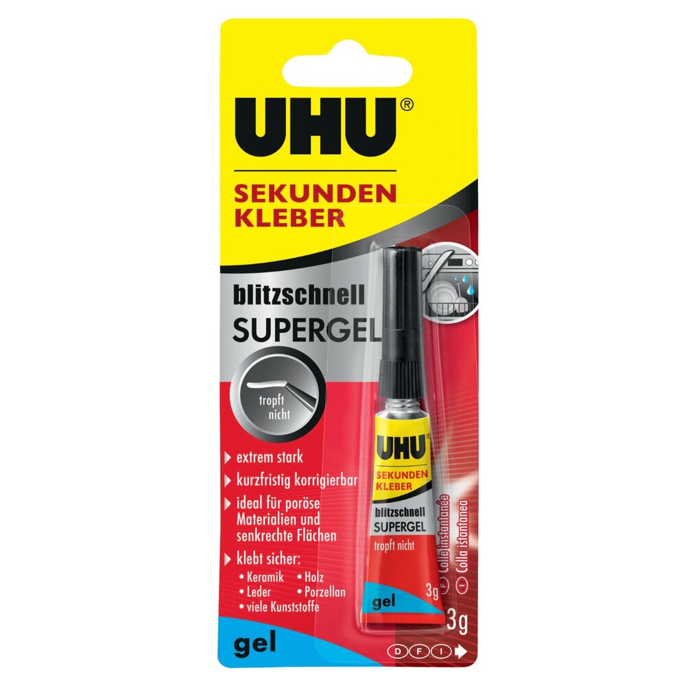 UHU SEKUNDENKLEBER blitzschnell SUPERGEL3g