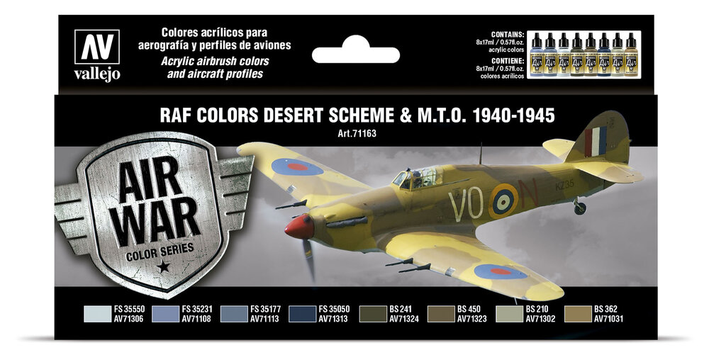 RAF COLORS DESERT SCEME & M.T.O.1940-'45