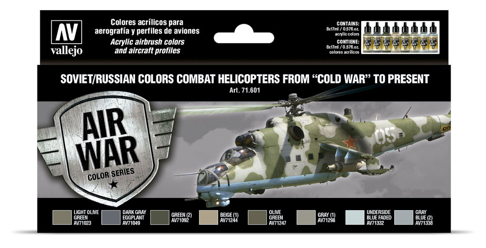 Soviet / Russian colors Combat Helicopters post WWII to present