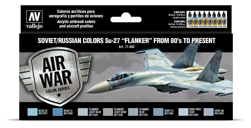 Soviet / Russian colors Su-27 ″Flanker″ from 80's to present