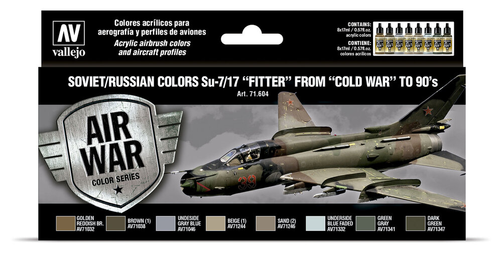 Soviet / Russian colors Su-7/17 ″Fitter″ from ″Cold War″ to 80's