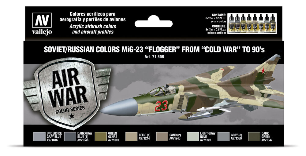 Soviet / Russian colors MiG-23 ″Flogger″ from 70's to 90's