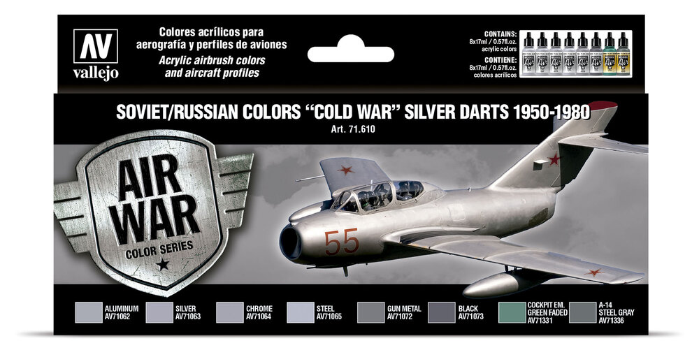 Soviet / Russian colors ″Cold War″ Silver Darts 1950-1980