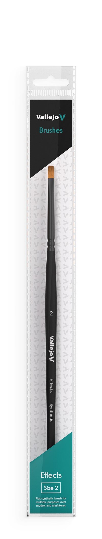 Flat Rectangular Synthetic Brush No. 2