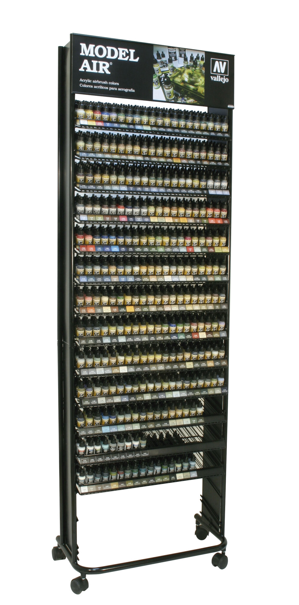 226 colors and 16 primers in 17 ml bottles.
