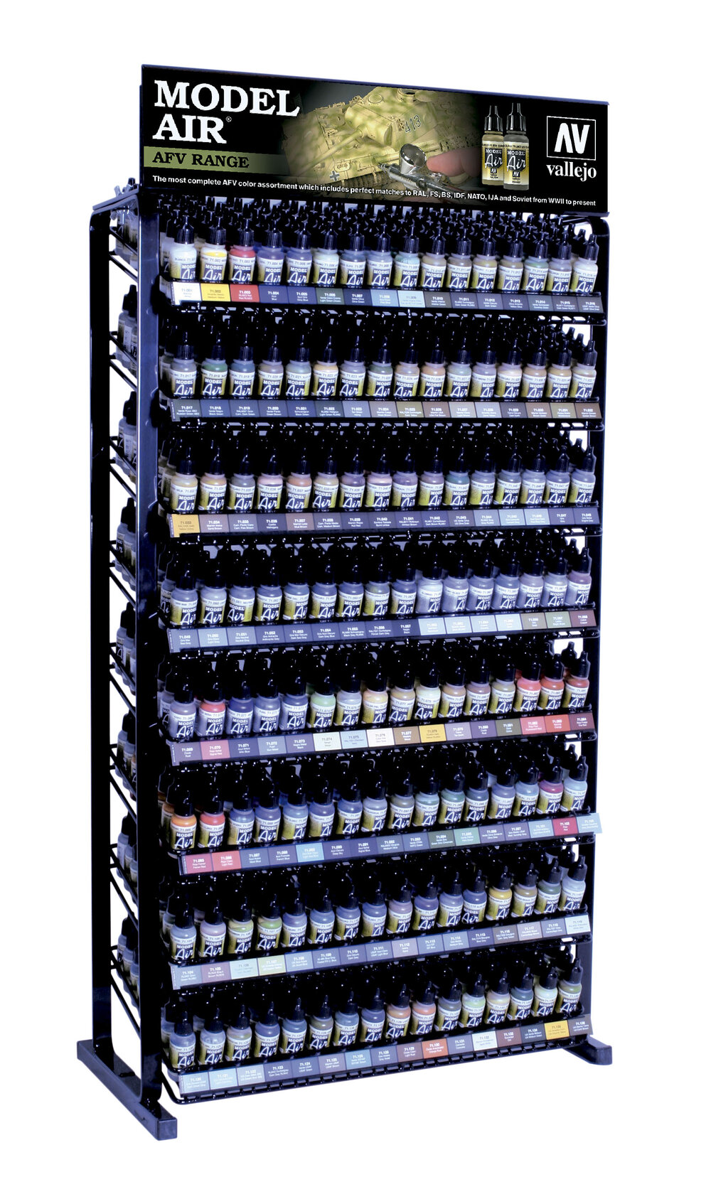 Empty metal display