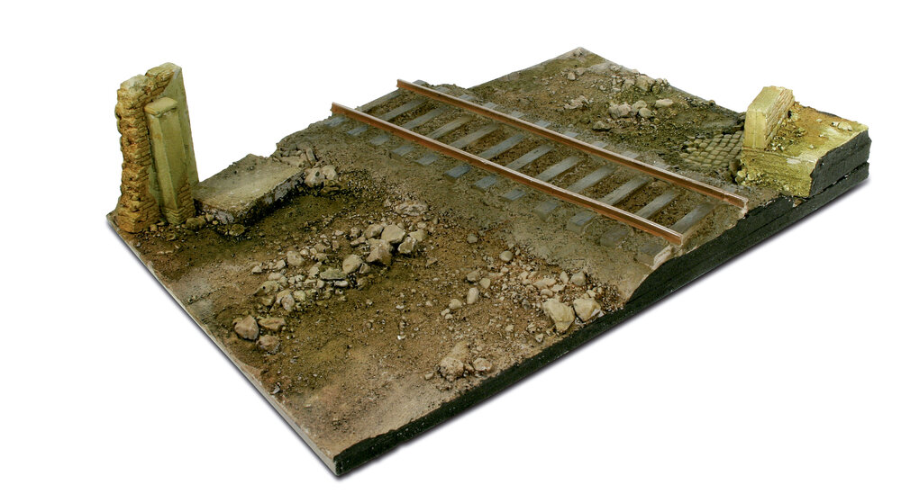 31x21 Country road cross with railway section