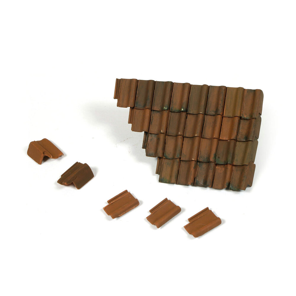 Damaged Roof Section and Tiles