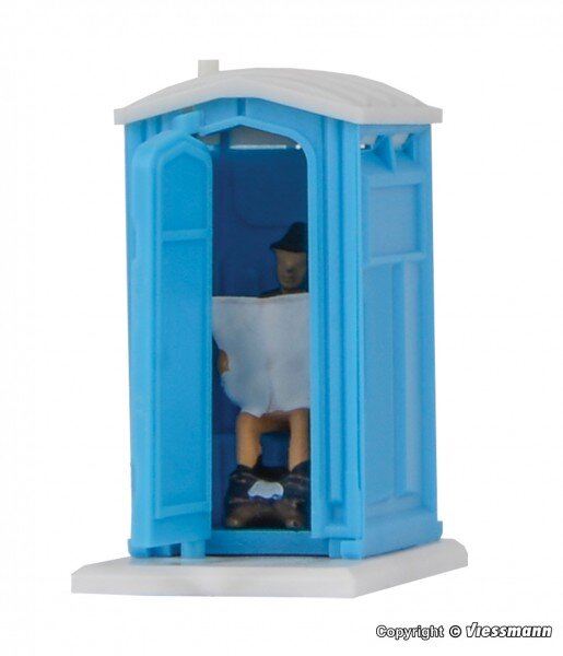 H0 Baustellen-Toilette, bew.