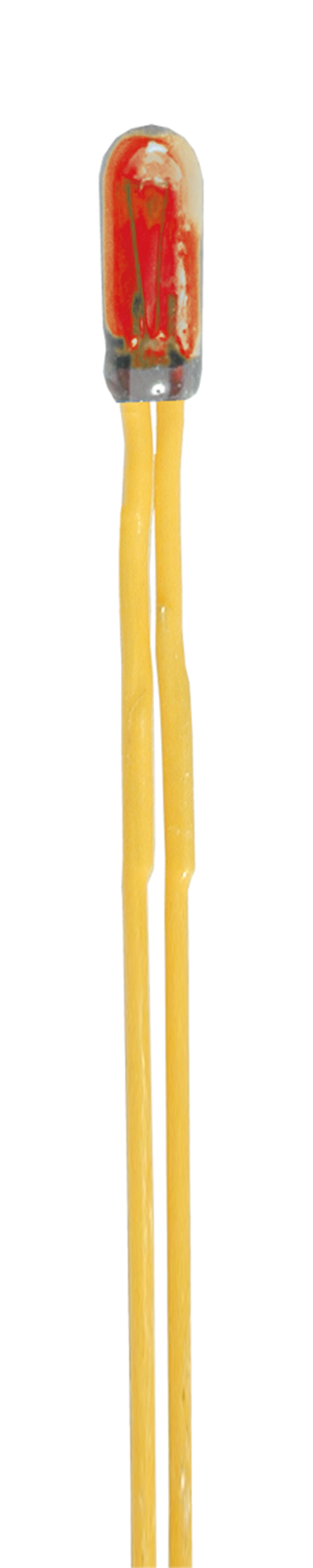 Gluehlampen rot, 2,3 mm, 2 S