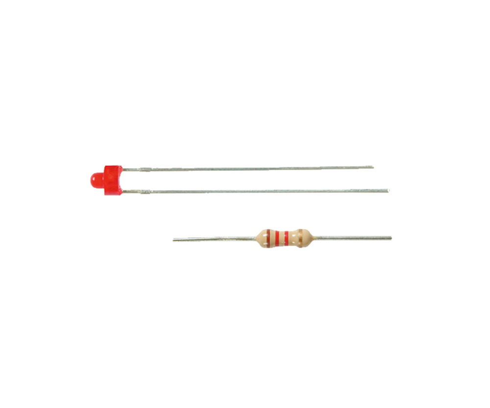LED rot D: 1,8 mm, 3 Stk