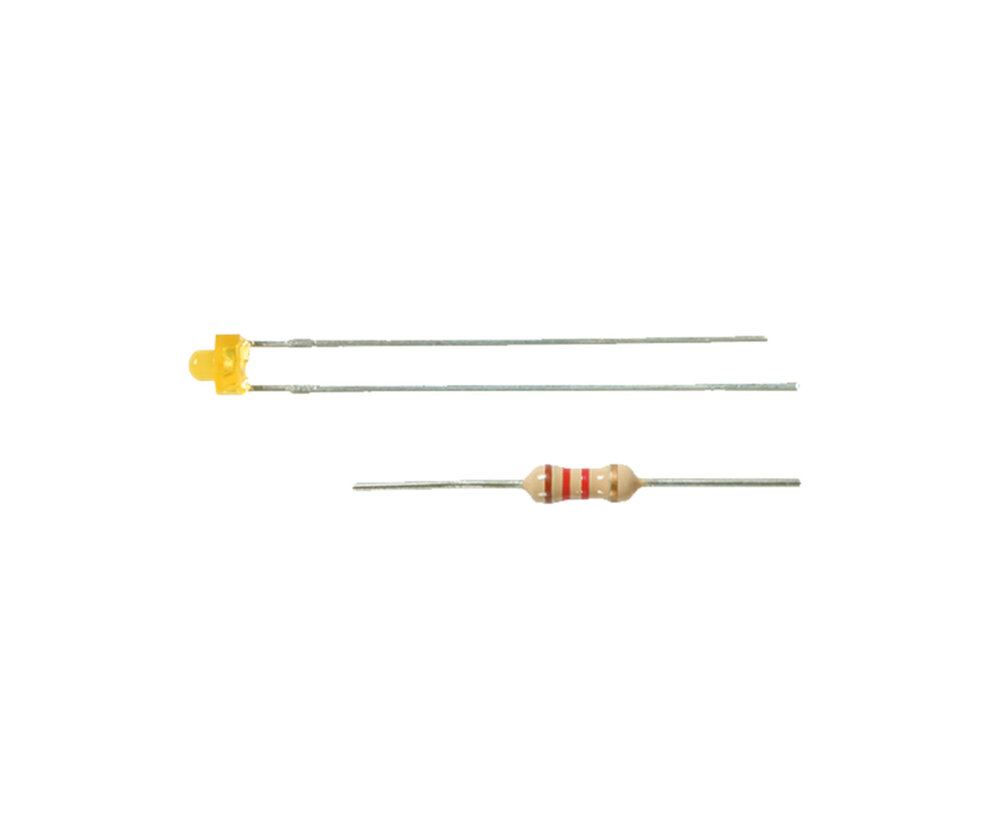 LED gelb D: 1,8 mm, 3 Stueck