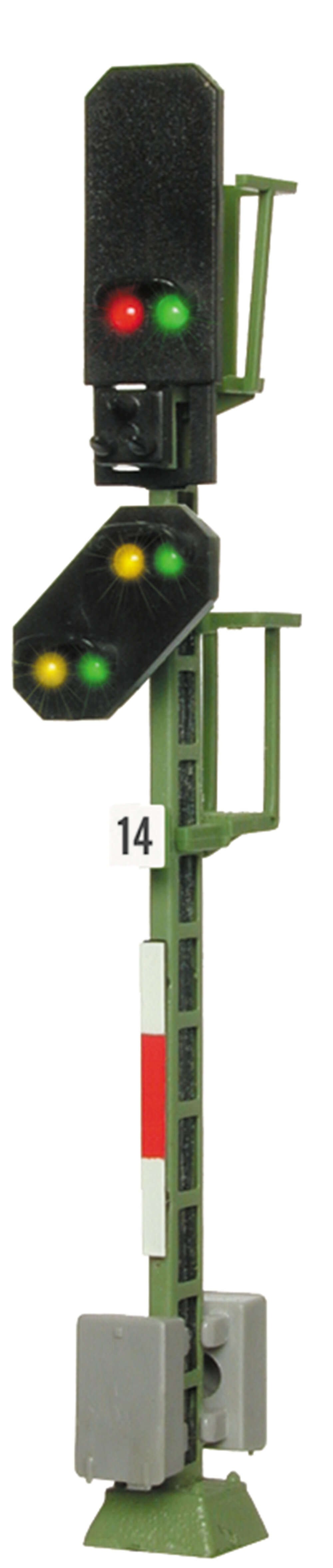 H0 Blocksignal mit Vorsignal