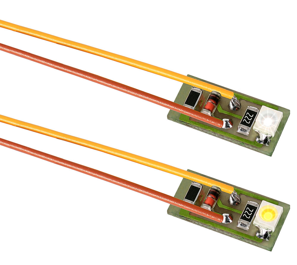 Hausbel. mit 1 LED,gelb 10Stk