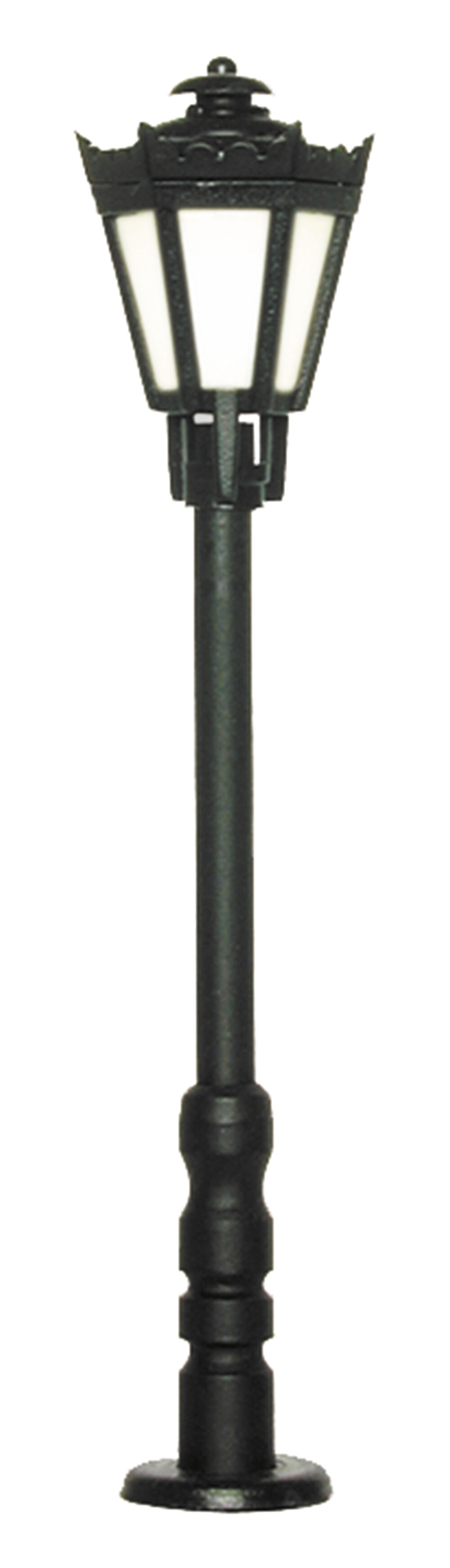 H0 Parklaterne schwarz, LED