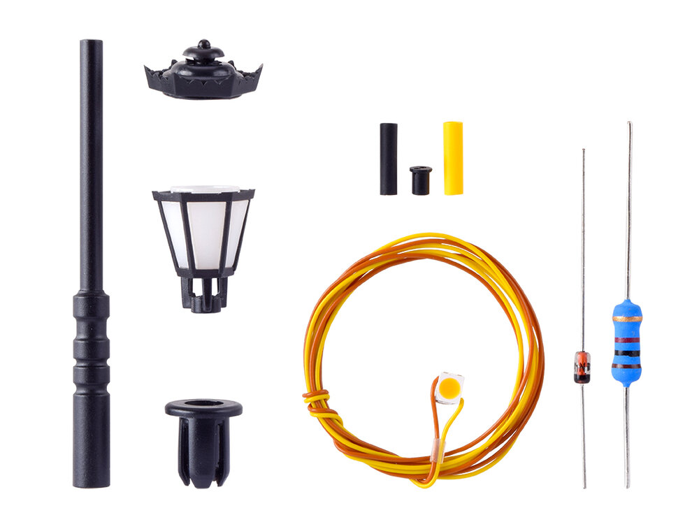 H0 Bausatz Parklaterne, LED