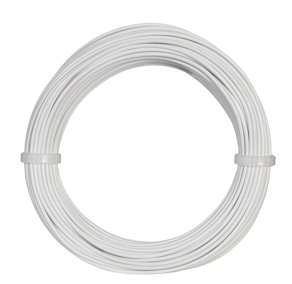 Kabelring, 0,14mm, weiß, 10 m