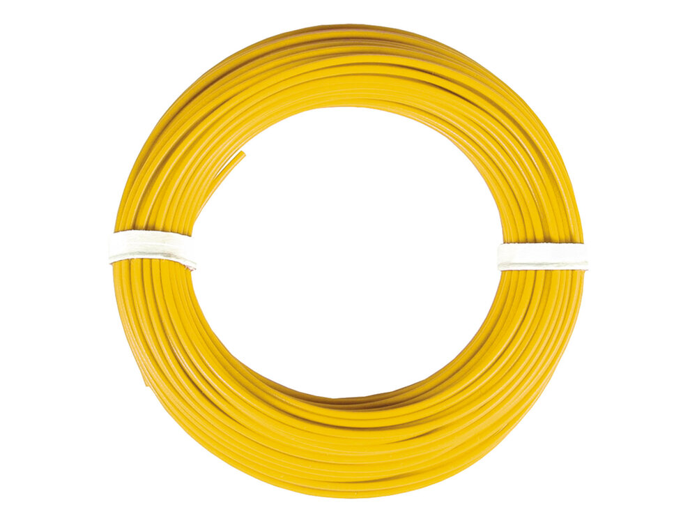 Kabelring, 0,14 mm², gelb,10m