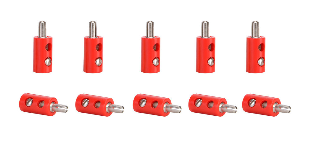 Querlochstecker rot, 10 Stuec