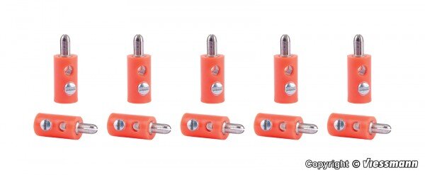 Querlochstecker orange, 10 St