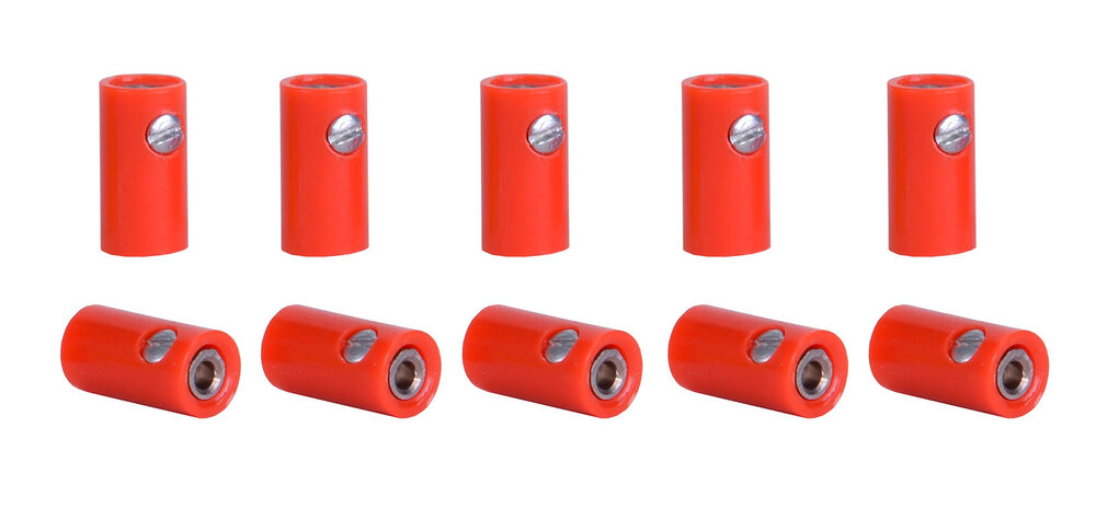 Muffen rot, 10 Stueck