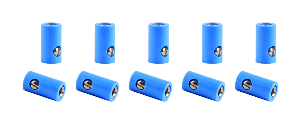 Muffen blau, 10 Stueck