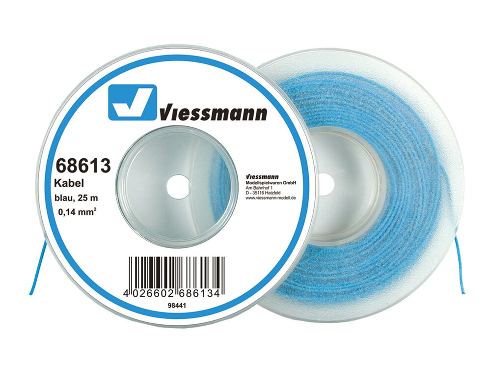 25 m Kabel, 0,14 mm²,bl.
